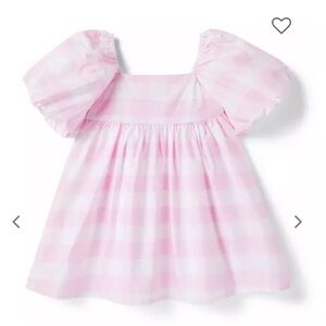 Janie & Jack Gingham Bubble Sleeve Dress